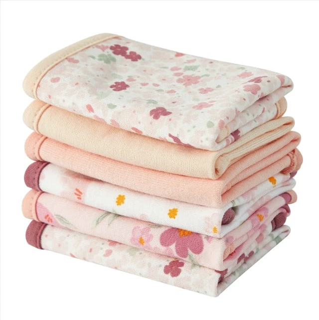Alt view image 6 of 6 - Parent's Choice Floral Washcloths 9 in x 9 in 6 Pack