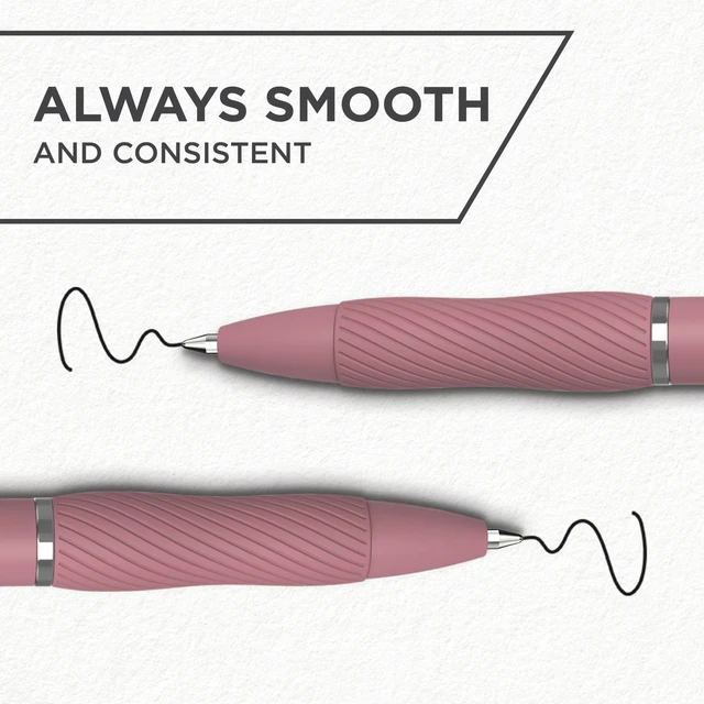 Alt view image 6 of 6 - Sharpie S-Gel Pens Medium Point Black Ink Bold Blush 4 Count