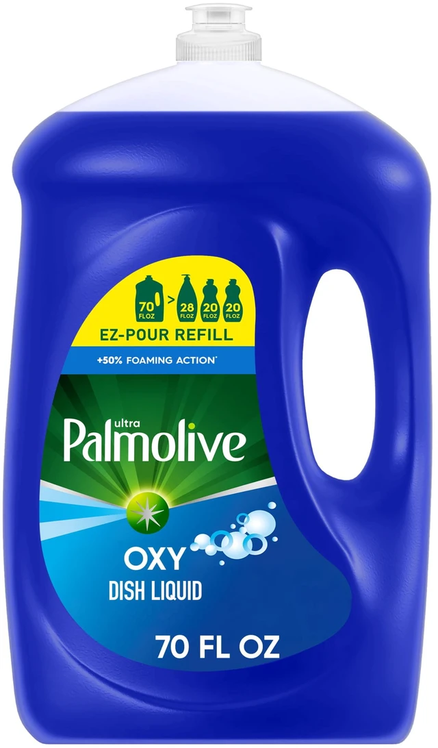 Main image of Palmolive Ultra Oxy Liquid Dish Soap 70fl oz EZ-Pour Refill Bottle, Grease Cutting