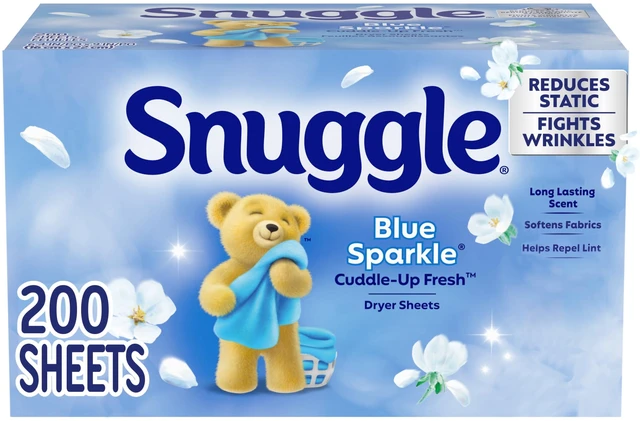 Main image of Snuggle Blue Sparkle Cuddle Up Fresh Dryer Sheets, 200 Count