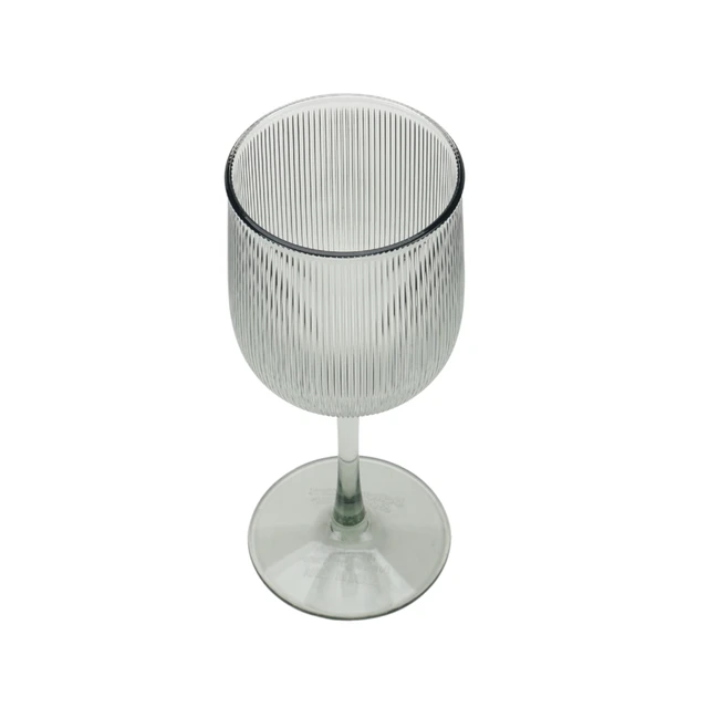Alt view image 4 of 7 - Better Homes & Gardens 4-Piece Green Ribbed Tritan Wine Glass Set