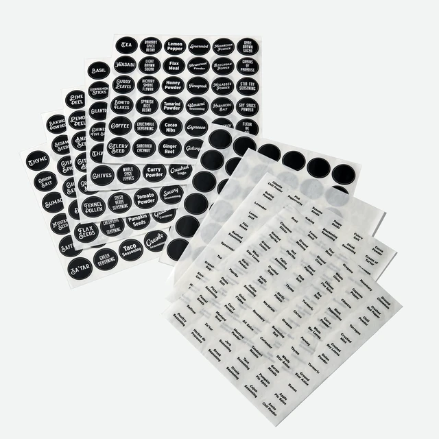 Alt view image 2 of 6 - Kamenstein 24-Piece Empty 4oz Glass Jars Spice Set Organizer and Jar Filling Kit