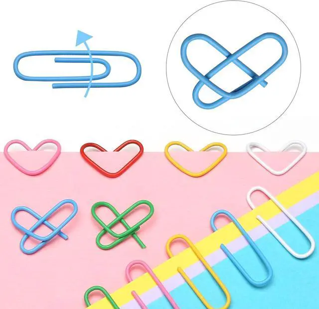 Alt view image 4 of 5 - Elisel Paper Clips, 200pcs Medium Size (1.3 inch) Colored Paper Clip,Durable and Rustproof Coated Paper Clips, Great for Office, School and Personal Use (White)