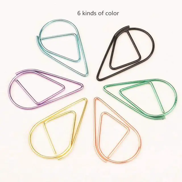 Alt view image 4 of 7 - Multicolor Paperclips Metal Paper Clips Colored Paper Clamp Note Clips for School Office Wedding (100 Pieces)