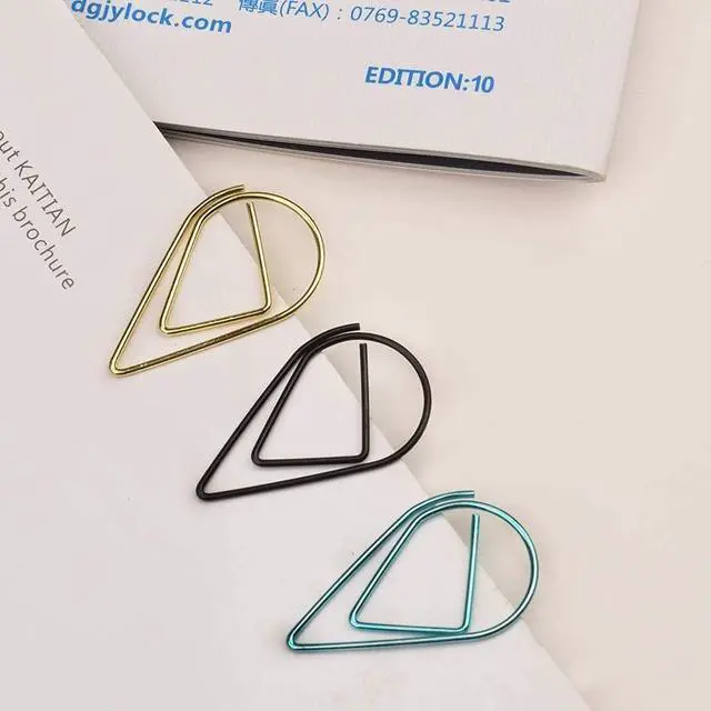 Alt view image 6 of 7 - Multicolor Paperclips Metal Paper Clips Colored Paper Clamp Note Clips for School Office Wedding (100 Pieces)