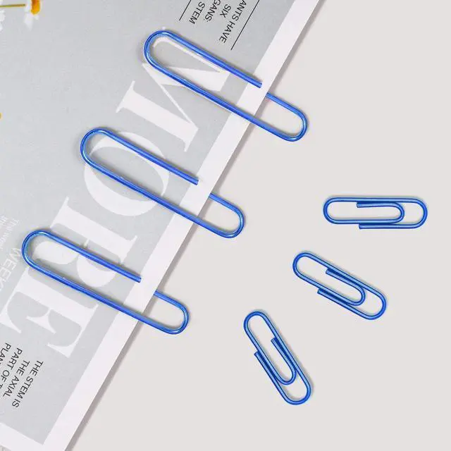 Alt view image 5 of 6 - Vinaco Blue Large Paper Clips, 100 Pack 2", Office School Supplies | Vinyl Coated Metal paperclips, Smooth Burr-Free Surface for Document Organizing, DIY & Daily Home Use