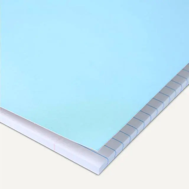 Alt view image 3 of 5 - Amazon Basics Wide-Ruled Spiral Notebooks with Perforated Pages, 70 Sheets, 8" x 10.5", Light Blue, 2-Pack