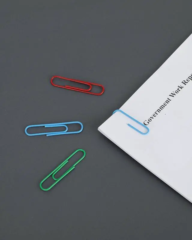 Alt view image 5 of 7 - PAPERPAL Paper Clips, 2 in (50 mm) & 1-2/7 in (33 mm), 540, Assorted Colors | Vinyl-coated large and medium paper clips for office, school and personal use; 180 jumbo, 360 #1, 6-compartment box.