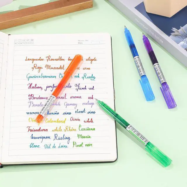 Alt view image 7 of 7 - USUAL 24 Colored Liquid Ink Rollerball Pens, 0.5mm Fine Point | Smooth Writing,Quick-Drawing Pen for Journaling Back-to-School