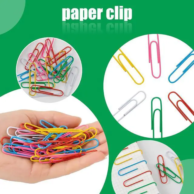 Alt view image 2 of 7 - 110 Pcs 2 Inch Colorful Paper Clips, Assorted Colored Coated Jumbo Reusable Big Paperclips, Durable and Rustproof, Large Colored Paperclips for Office School Document Organizing