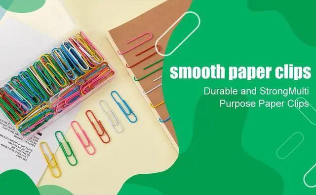 Alt view image 6 of 7 - 110 Pcs 2 Inch Colorful Paper Clips, Assorted Colored Coated Jumbo Reusable Big Paperclips, Durable and Rustproof, Large Colored Paperclips for Office School Document Organizing