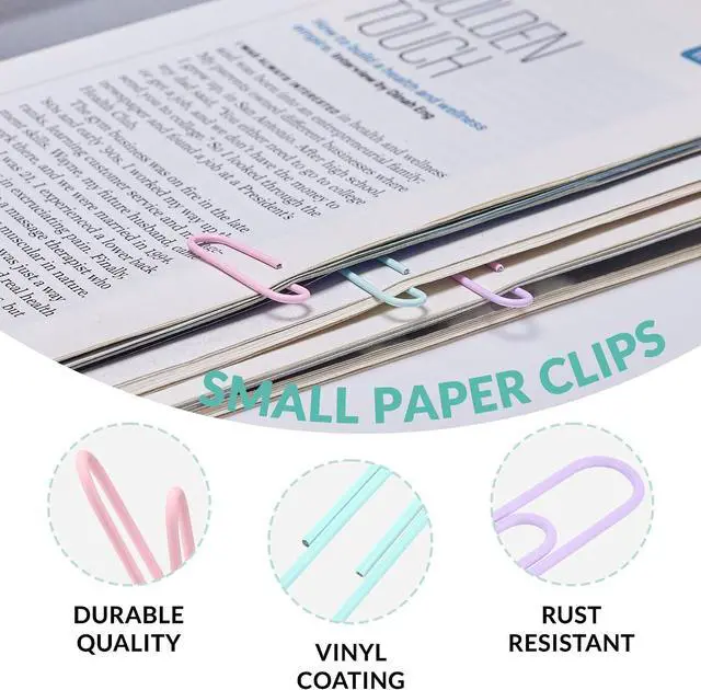 Alt view image 3 of 6 - 200pcs Paper Clips Binder Clips and Push Pins Set, Mini Clips and Thumb Tacks for Multipurpose Document Organization (Multicolor)