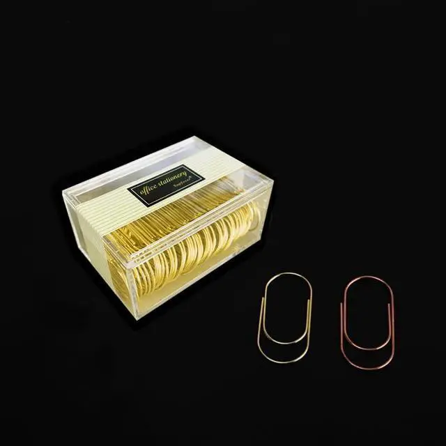Alt view image 3 of 7 - Gold Large Paper Clips, 50pcs 50mm/1.97" Oversized Jumbo Wide Planner Giant Paper Clip Non Skid Smooth Finish Steel Wire Office Supply Invitation Accessories (Gold)