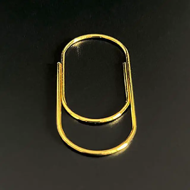 Alt view image 4 of 7 - Gold Large Paper Clips, 50pcs 50mm/1.97" Oversized Jumbo Wide Planner Giant Paper Clip Non Skid Smooth Finish Steel Wire Office Supply Invitation Accessories (Gold)