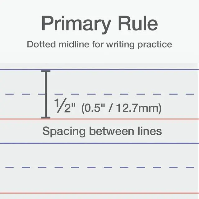 Alt view image 3 of 7 - Oxford Primary Ruled Spiral Notebooks, Writing/Drawing Practice for Kids, Grades Pre-K, K-2, 70 Sheets, 8 x 10.5 Inches, Black, 3 Pack (1002542)