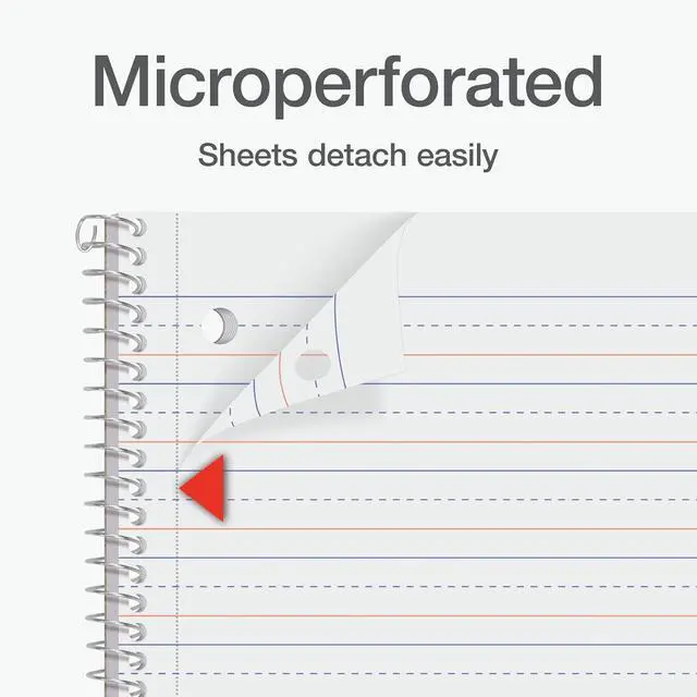 Alt view image 4 of 7 - Oxford Primary Ruled Spiral Notebooks, Writing/Drawing Practice for Kids, Grades Pre-K, K-2, 70 Sheets, 8 x 10.5 Inches, Black, 3 Pack (1002542)