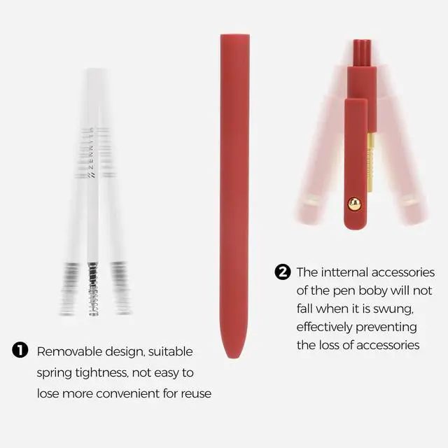 Alt view image 3 of 7 - Ddaowanx Gel Pens,6 Pcs 0.5mm Retractable Quick Dry Black Ink Pens | Fine Point Smooth Writing Pens for Journaling and Planner,Cute Desk Accessories Office&School Supplies,Gifts for Women