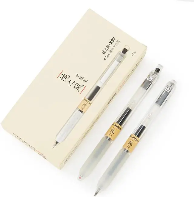 Alt view image 2 of 7 - czxwyst X97 Retractable Gel Ink Pens 0.5mm Fine Point (Black Color 12-Pack)
