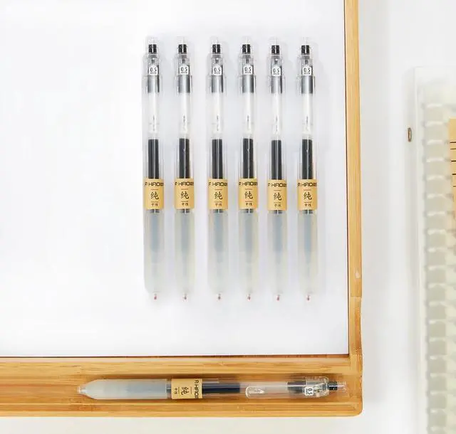 Alt view image 6 of 7 - czxwyst X97 Retractable Gel Ink Pens 0.5mm Fine Point (Black Color 12-Pack)