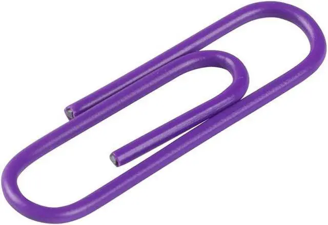Alt view image 3 of 3 - JAM PAPER Colorful Standard Paper Clips - Regular 1 Inch - Purple Paperclips - 100/Pack