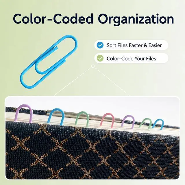 Alt view image 2 of 7 - Colored Paper Clips, 500 Count, Strong Hold, 28mm, Assorted Colors | Smooth Coated Metal, Color-Coded Organization, Boxed for Easy Organization, Office, School & Home Use