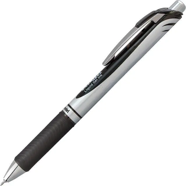 Alt view image 2 of 7 - Pentel EnerGel RTX Retractable Liquid Gel Pen, (0.3mm) Needle Tip, Extra Fine Line, Black Ink, 2 Pack