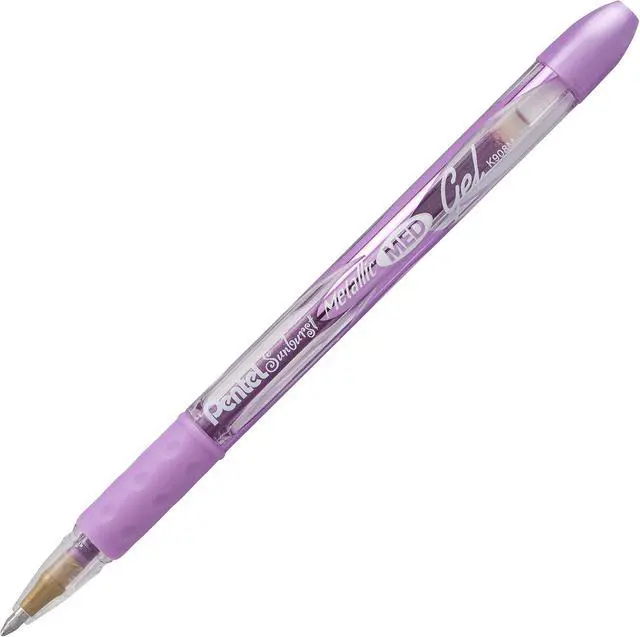 Alt view image 3 of 7 - Pentel Sunburst Metallic Gel Pen, Medium Line, Permanent, Assorted Ink, 5 Pack (K908MBP5M1)