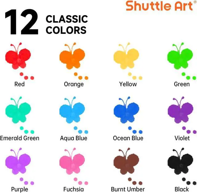 Alt view image 2 of 7 - Shuttle Art Dot Markers, 12 Colors Washable Markers for Toddlers,Bingo Daubers Supplies Kids Preschool Children, Non Toxic Water-Based