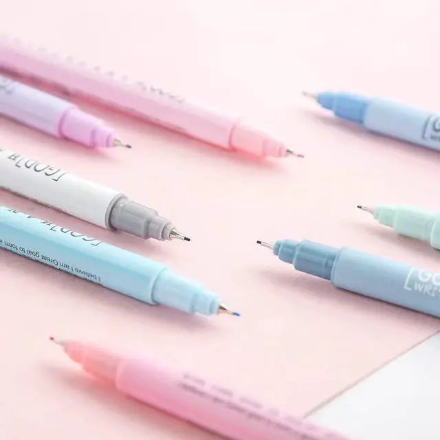 Alt view image 3 of 7 - HANKU Colored Bible Pens, 8 Pack 0.38mm Fine Point Pen No Bleed Through | Fine Tip Fineliner Markers, Quick Dry Smooth Ink for Bible Study, Journaling, Planner, Back to School Office Supplies