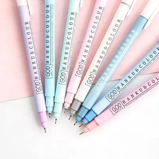 Alt view image 6 of 7 - HANKU Colored Bible Pens, 8 Pack 0.38mm Fine Point Pen No Bleed Through | Fine Tip Fineliner Markers, Quick Dry Smooth Ink for Bible Study, Journaling, Planner, Back to School Office Supplies