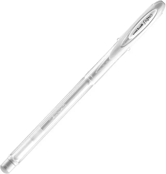 Alt view image 3 of 5 - Uni-ball Signo Angelic UM-120AC Gel Ink Pen 0.7 mm, White Ink, 3 Pens per Pack