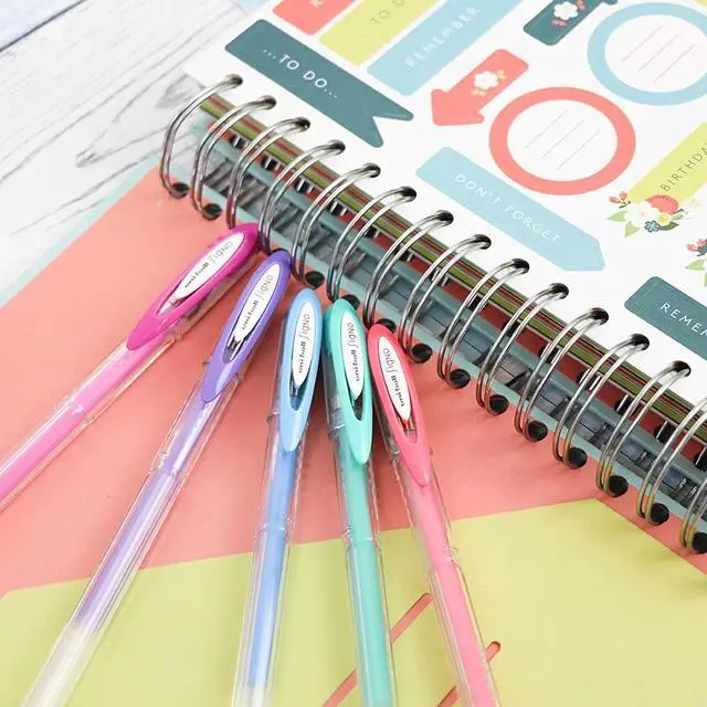 Alt view image 5 of 5 - Uni-ball Signo Angelic UM-120AC Gel Ink Pen 0.7 mm, White Ink, 3 Pens per Pack