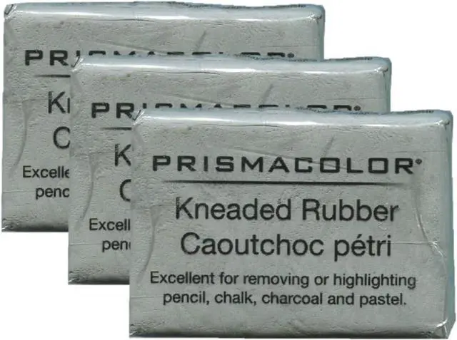 Main image of PRISMACOLOR Design Eraser, 1224 Kneaded Rubber Eraser, Grey (70531) (3 Pack)