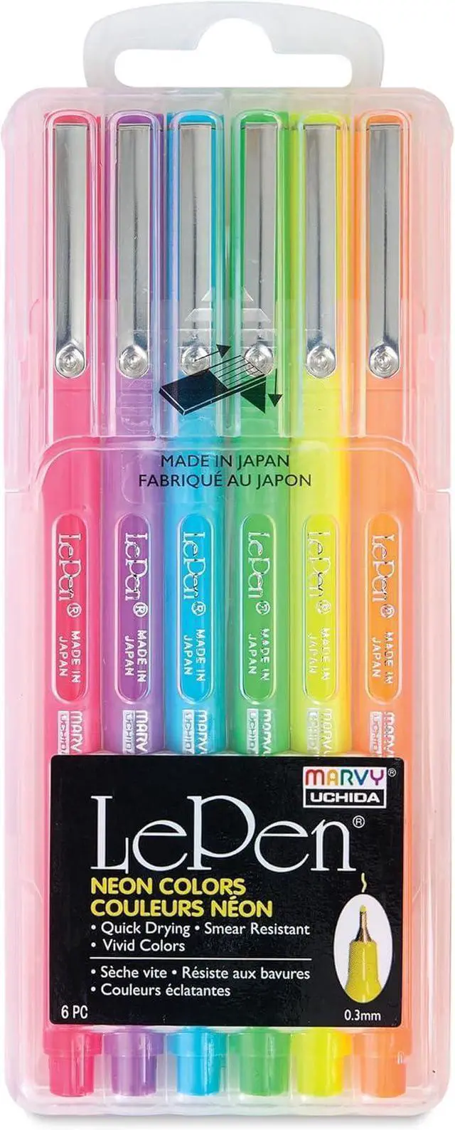 Main image of Uchida 4300-6F 6 Piece Le Neon Pen, Set