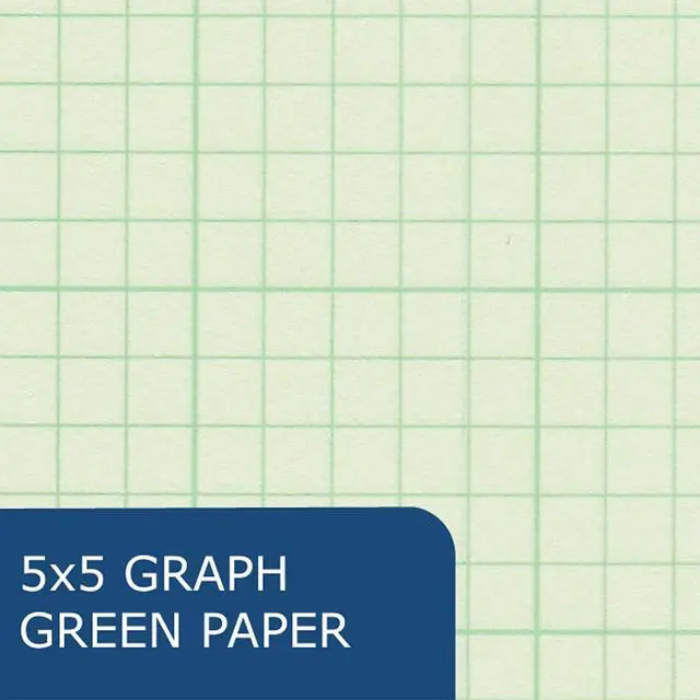 Alt view image 2 of 7 - ROARING SPRING Graph Paper Notebook, Spiral Lab Notebook, Green Tinted Paper, 80 Sheets, 11" x 8.5", Quad Ruled 5x5 Grid, Made in USA, Ideal for Math, Engineering & Science