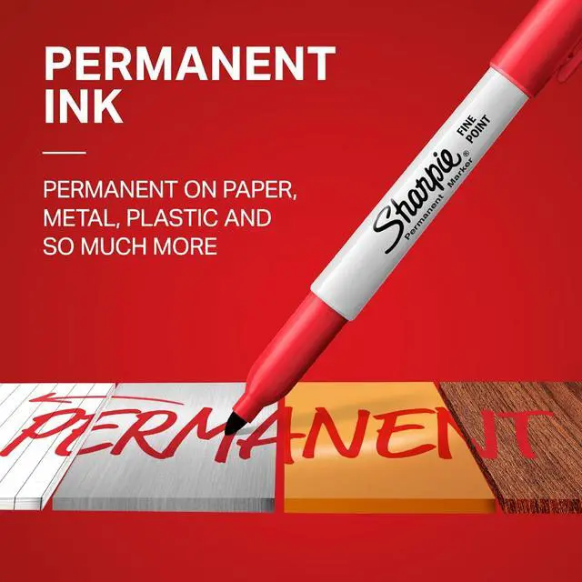 Alt view image 5 of 6 - Sharpie® Permanent Markers, Fine and Ultra-Fine Points, Assorted, 10 Count, USA 250th Anniversary Edition
