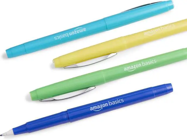 Alt view image 3 of 7 - Amazon Basics Felt Tip Marker Pens, Assorted Colors, for Art Projects, Writing, Drawing, and Journaling, 12-Pack