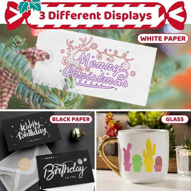 Alt view image 5 of 6 - ZSCM QUALITY DECIDES THE FUTURE Stocking Stuffers, Shimmer Outline Glitter Markers, Chriatmas Stocking Stuffers Gifts Trendy Stuff12 Super Squiggles Metallic Glitter Pens For Chriatmas Gifts