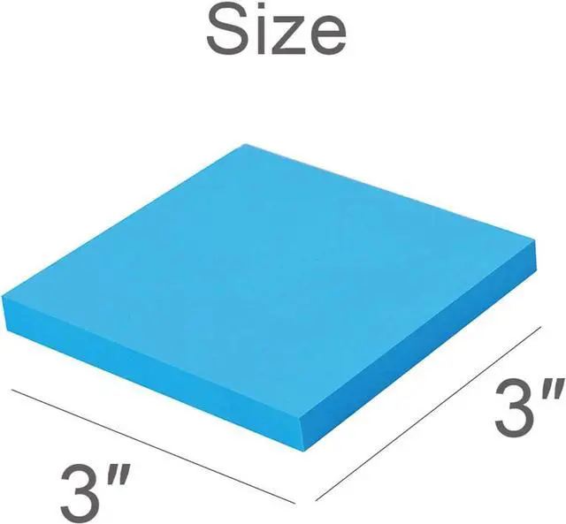 Alt view image 2 of 7 - Sticky Notes 3x3 Inches,Bright Colors Self-Stick Pads | Easy to Post for Home, Office, Notebook, 82 Sheets/pad