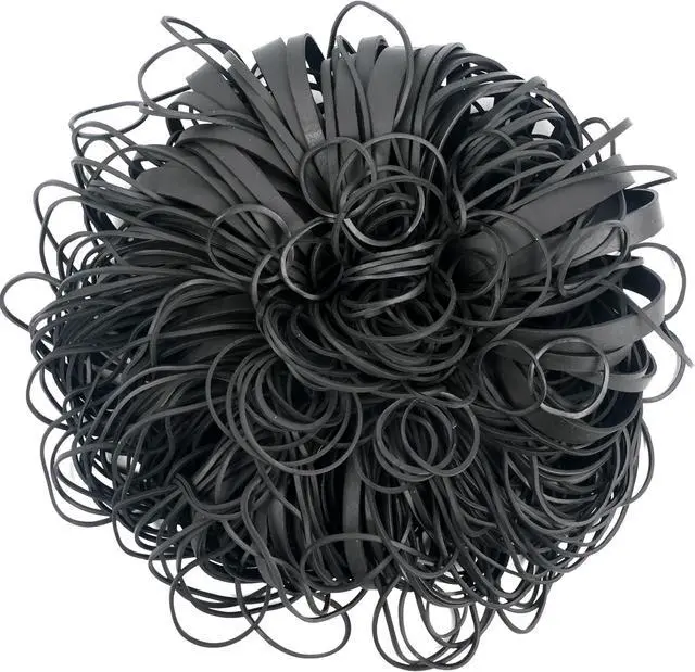 Alt view image 3 of 5 - Rubber Bands Assorted Sizes,6 Sizes size10size16size33size64,size84,4.8in | Rubber Bands for Office Supplies 0.5lbs Wide Thick Strong Elastic Bands Black Tactical