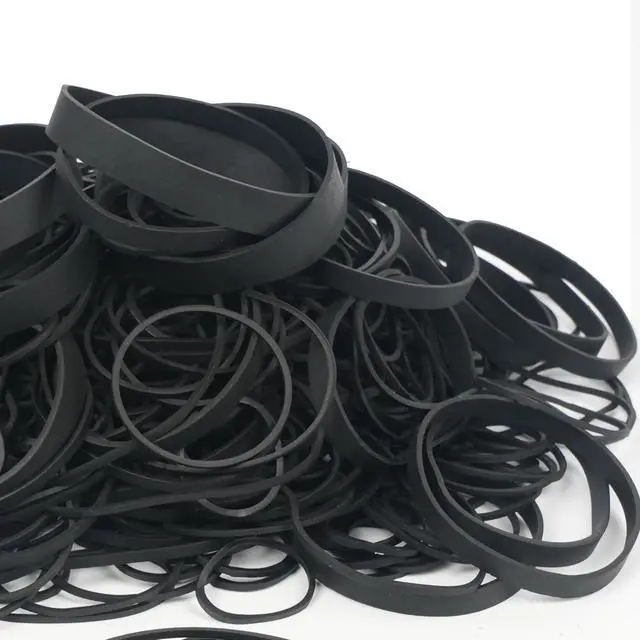 Alt view image 4 of 5 - Rubber Bands Assorted Sizes,6 Sizes size10size16size33size64,size84,4.8in | Rubber Bands for Office Supplies 0.5lbs Wide Thick Strong Elastic Bands Black Tactical