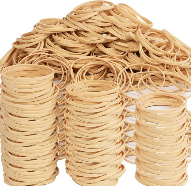 Alt view image 4 of 7 - Rubber Bands Size#32 (3 x 1/8) Elastics Band 220pcs Beige Rubber Bands for Office Supplies Home School