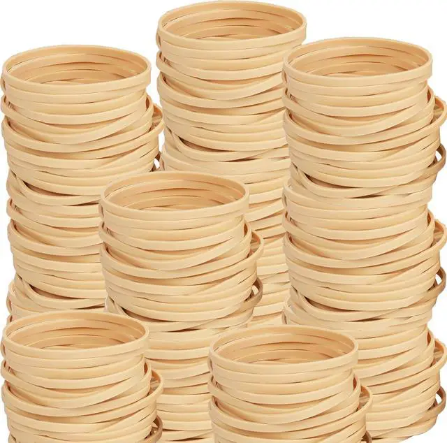 Alt view image 6 of 7 - Rubber Bands Size#32 (3 x 1/8) Elastics Band 220pcs Beige Rubber Bands for Office Supplies Home School