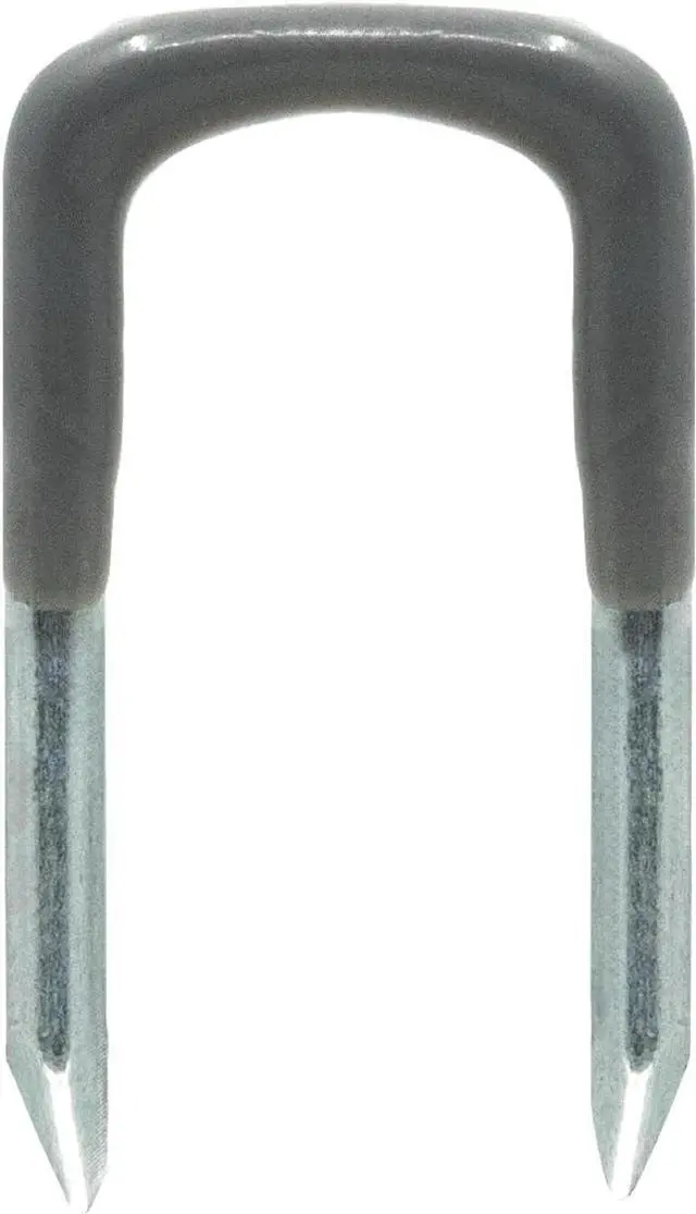 Main image of Cloverdale - Insulated Cable Staples, 3/4 in, 100 Pack, for Ethernet & Coax | Insulated pvc cable staples, 3/4 inch nail-in u clips wire staples for low voltage, coaxial, speaker, and ethernet wires