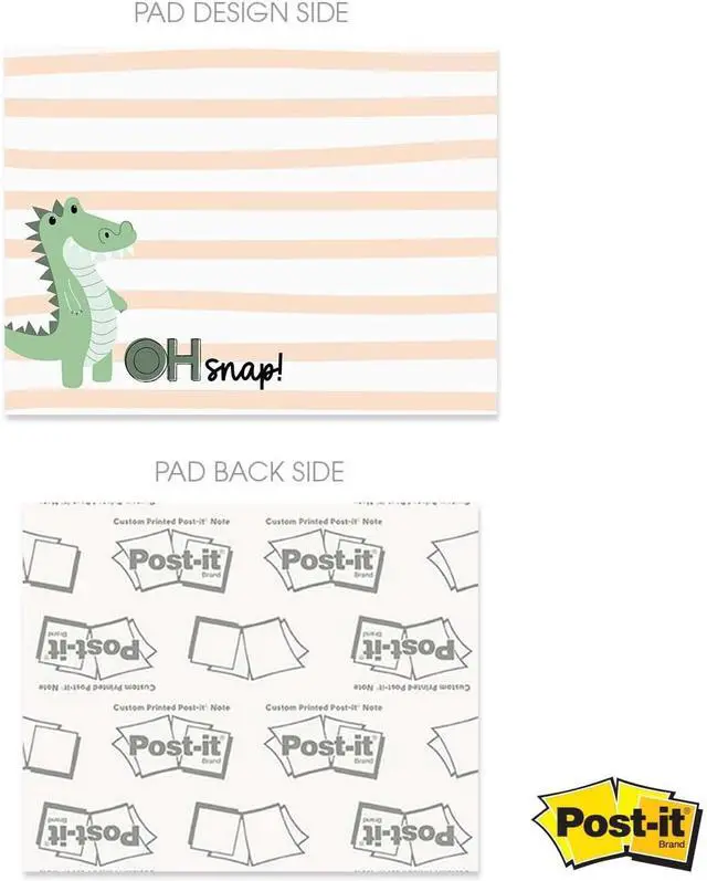 Alt view image 4 of 6 - Cute Animal Pun Sticky Note Pads / 4" x 3" Clever Sticky Notes/Set of 6 Pads / 50 Sheets Per Pad/Trendy Gift Idea/Made in The USA