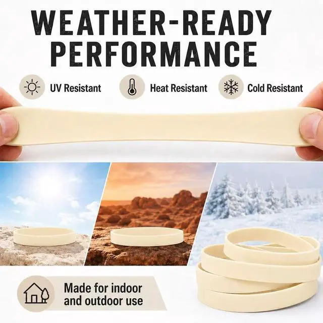 Alt view image 5 of 7 - Size #82 Rubber Bands, 60 Pack Heavy Duty Wide Elastic Bands, Extra Thick Tactical Rubber Bands for Camping, Fishing, Cycling, Survival Kit, Office, Tools and Outdoor Gear
