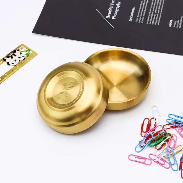 Alt view image 7 of 7 - NatSumeBasics Gold Paper Clip Holder Dispenser & 30 Paper Clips | Stainless Steel, Elegant Desk Organizer Accessories Supplies for School Office Home