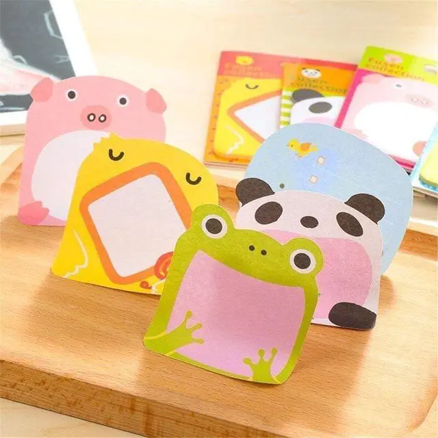 Alt view image 7 of 7 - 14 Pads Sticky Notes, Self-Stick Removable | 100 Sheets 6 Pad Different Shaped Memo, 20 Sheets 8 Pad Animal Notes