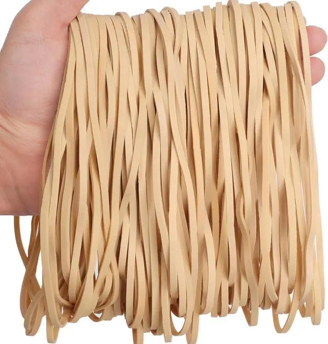 Alt view image 3 of 5 - Foshine Rubber Bands Long Wide Elastic Bands Large Size 117B 120 Pcs | Trash Can Rubber Bands 7inch for Office Supplies Home Garbage Can Bands
