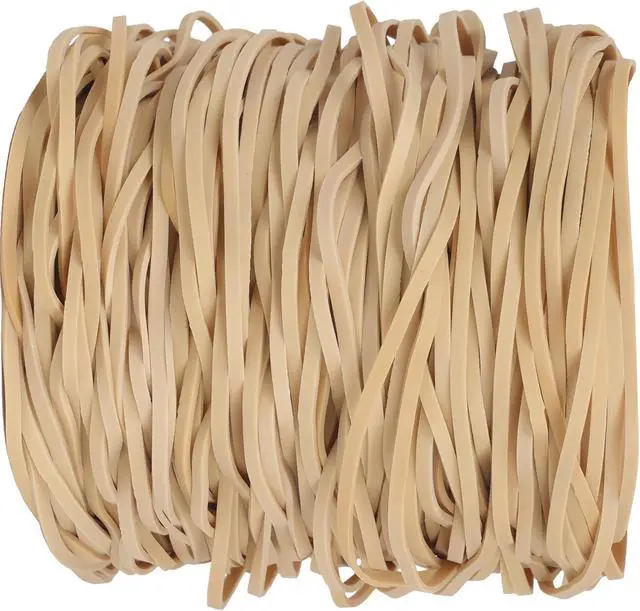 Alt view image 4 of 5 - Foshine Rubber Bands Long Wide Elastic Bands Large Size 117B 120 Pcs | Trash Can Rubber Bands 7inch for Office Supplies Home Garbage Can Bands